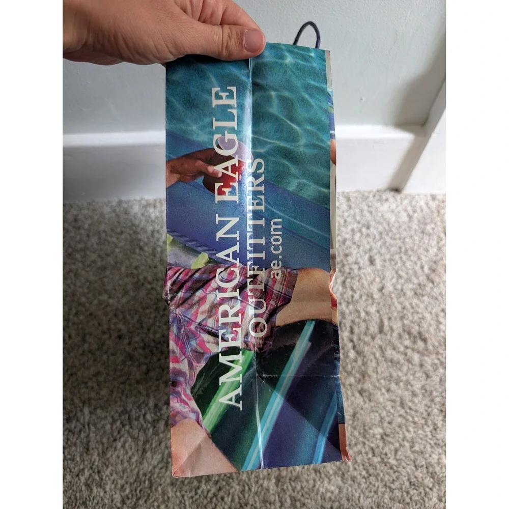 American Eagle Y2K Mall Shopping Bag Good Live Your Life Vintage Preppy Summer